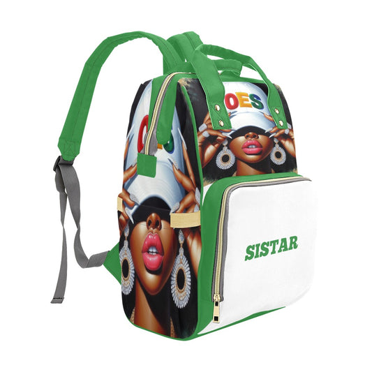 Green OES backpack