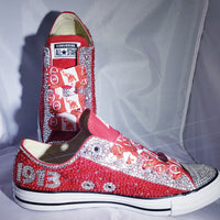 Blinged & Pearled customized shoe